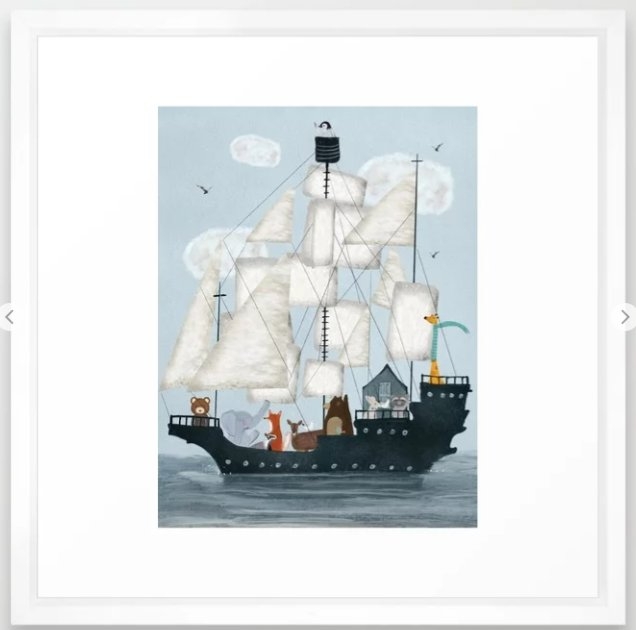 a nautical adventure Framed Art Print 22x22 - Image 0