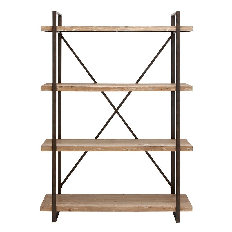Hardwick Metal Wood Bookcase - Image 0