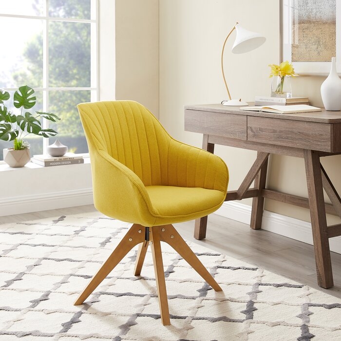Brister Swivel Side Chair - yellow - Image 2