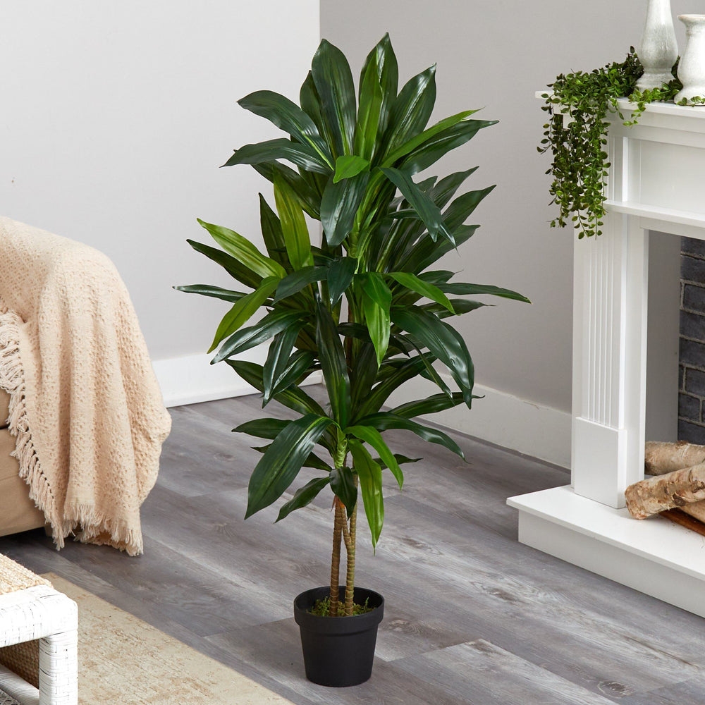 Real Touch Dracaena Silk Plant, 48" - Image 1