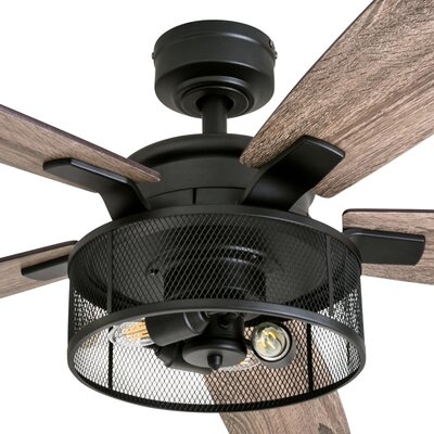 52" Divisadero 5 - Blade Standard Ceiling Fan with Remote Control and Light Kit Included - Image 2