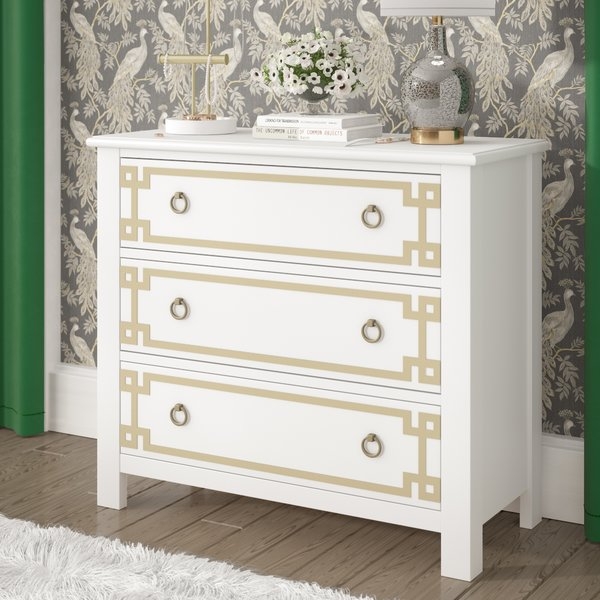 Dipasquale Overlay 3 Drawer Accent Chest - Image 1