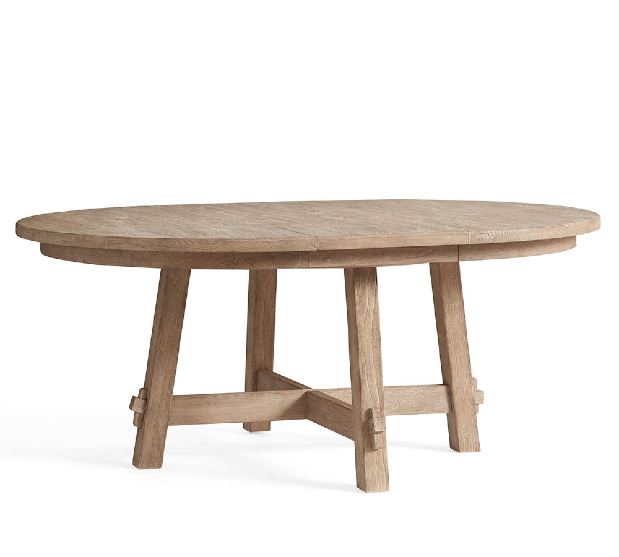 Toscana Round Expanding Dining Table, Seadrift - Image 1