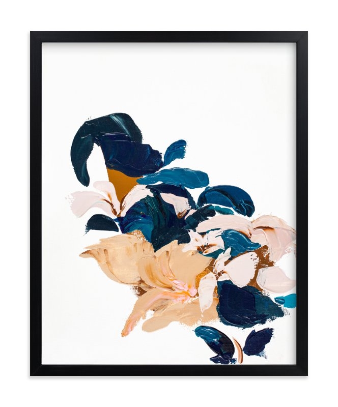 Abstract Botanical - standard - rich black wood frame - 16x20 - Image 0