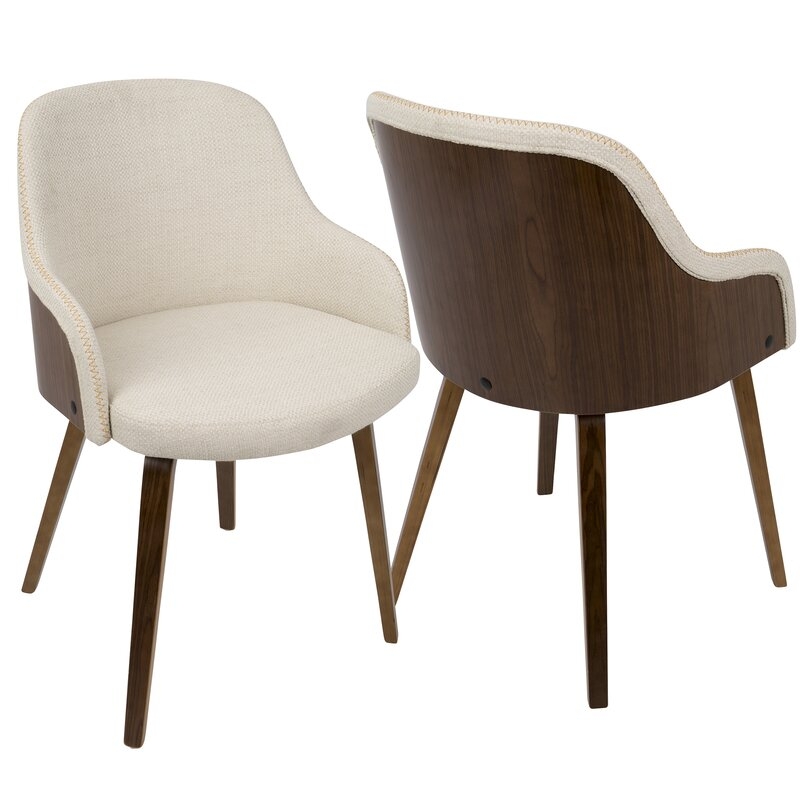 Brighton Mid-Century Modern Upholstered Dining Chair - Image 3