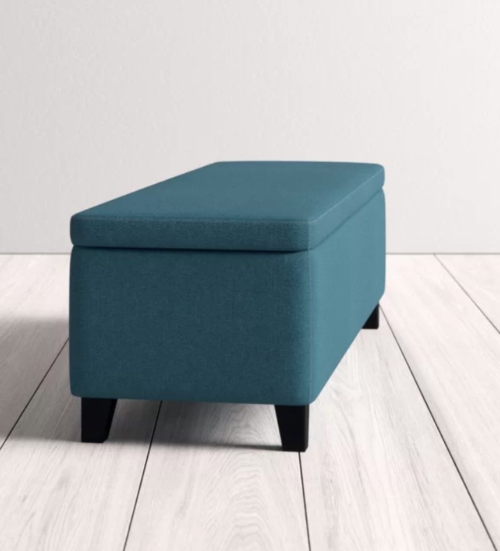 Schmit Upholstered Storage Bench - Image 1