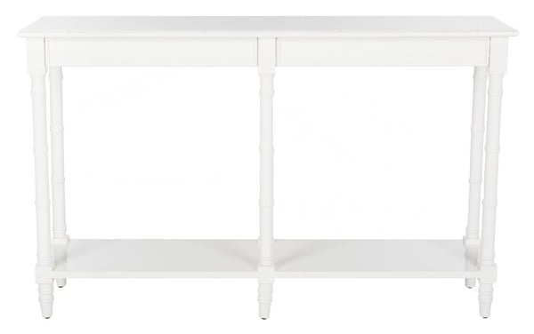 Noam Modern Coastal Bamboo Console Table - White - Arlo Home - Image 0
