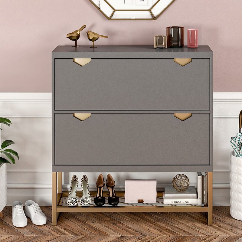 Brielle 12 Pair Shoe Storage Cabinet - Image 2