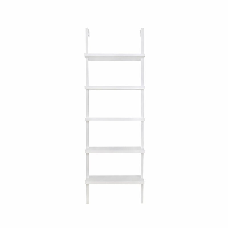 Zachary 72.5" H x 24" W Steel Ladder Bookcase - Image 1