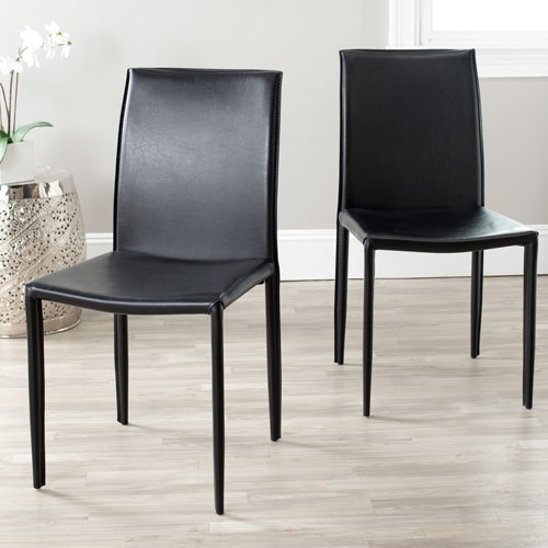 Karna 19''H Dining Chair - Black - Safavieh - Image 2