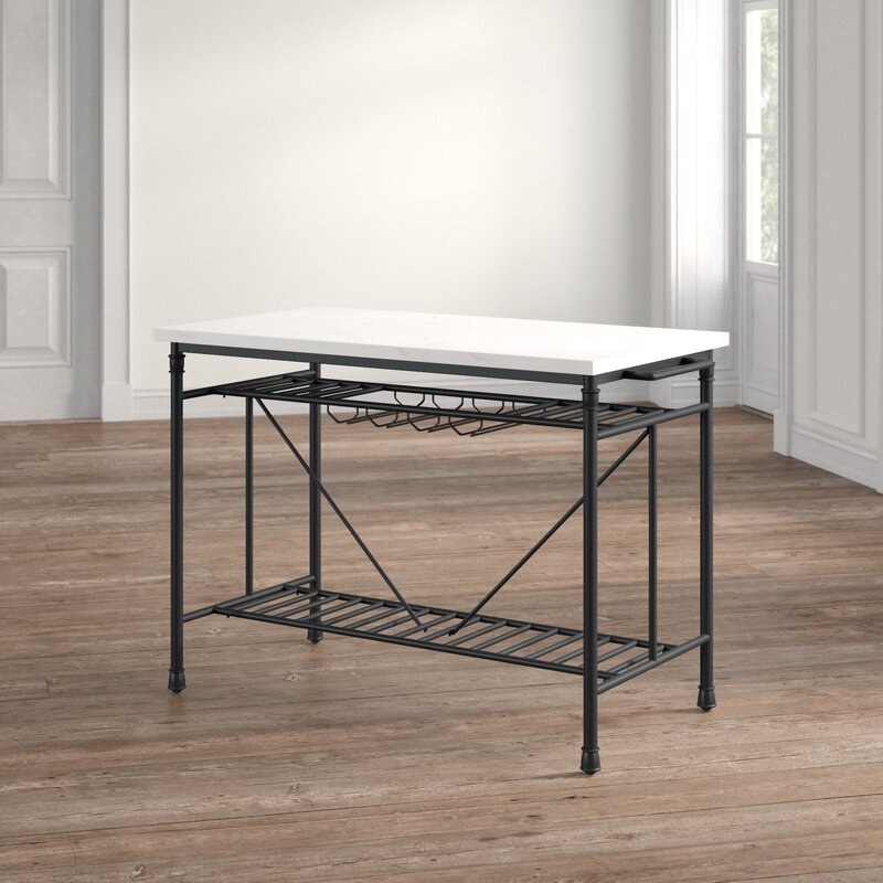 Moran Kitchen Island with Marble Top - Image 2