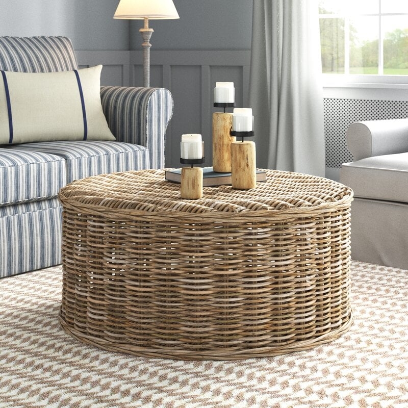 Vitiello Rattan Coffee Table - Image 1