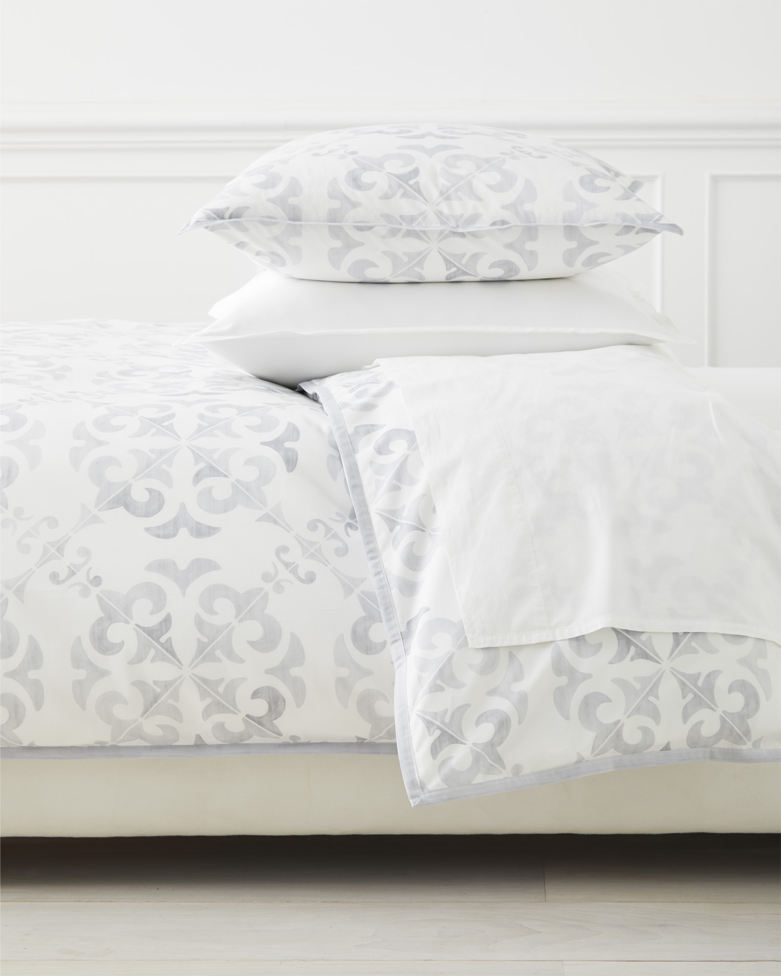Wentworth King/Cal King Duvet Cover - Grey - Insert sold separately - Image 0