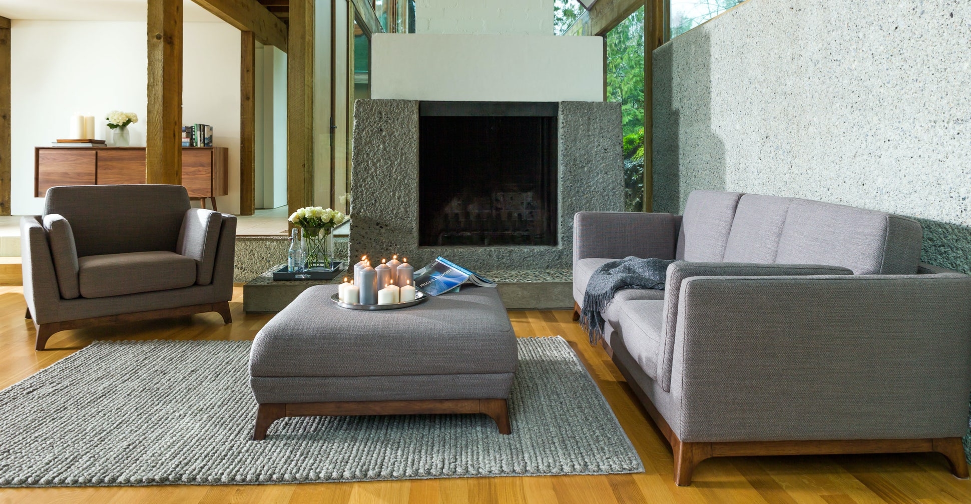 Ceni Pyrite Gray Sofa - Image 1
