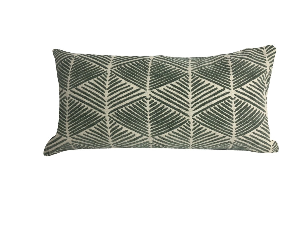 Millan Throw Pillow, Green - Image 0