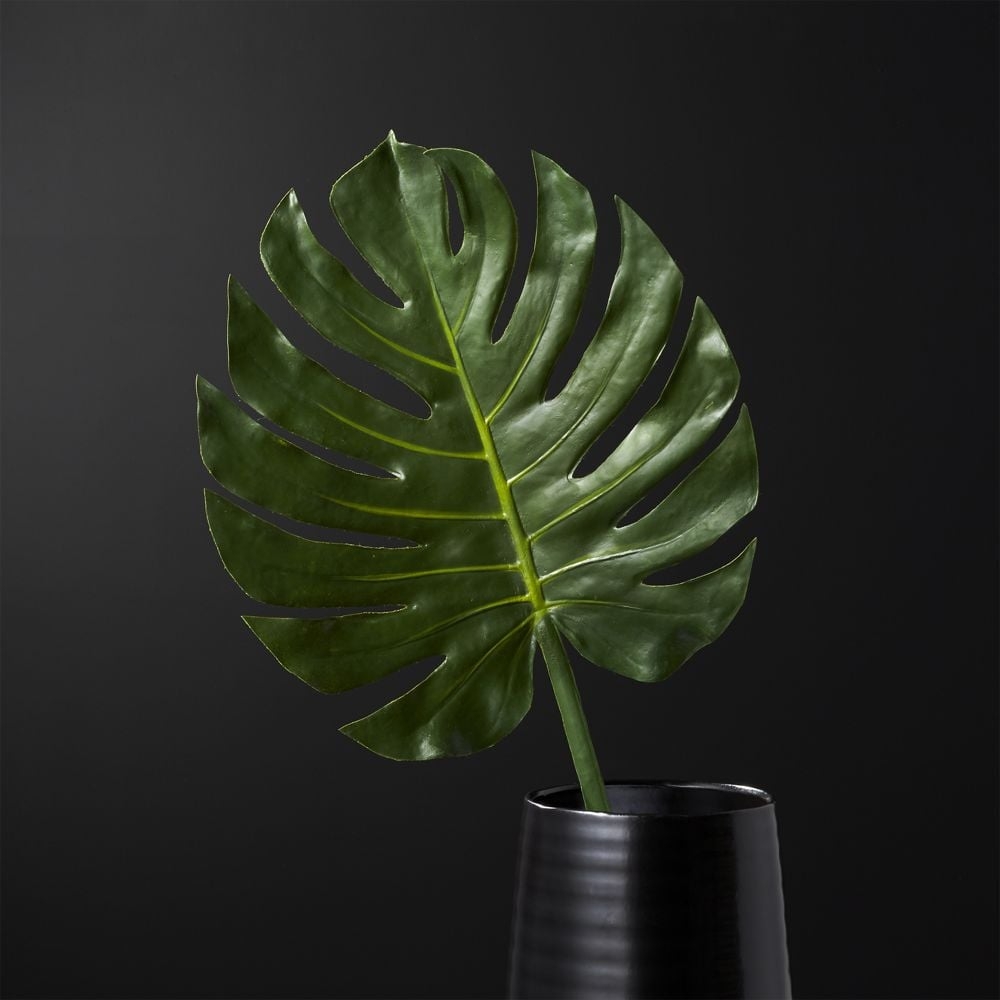 Faux Monstera Leaf - Image 0