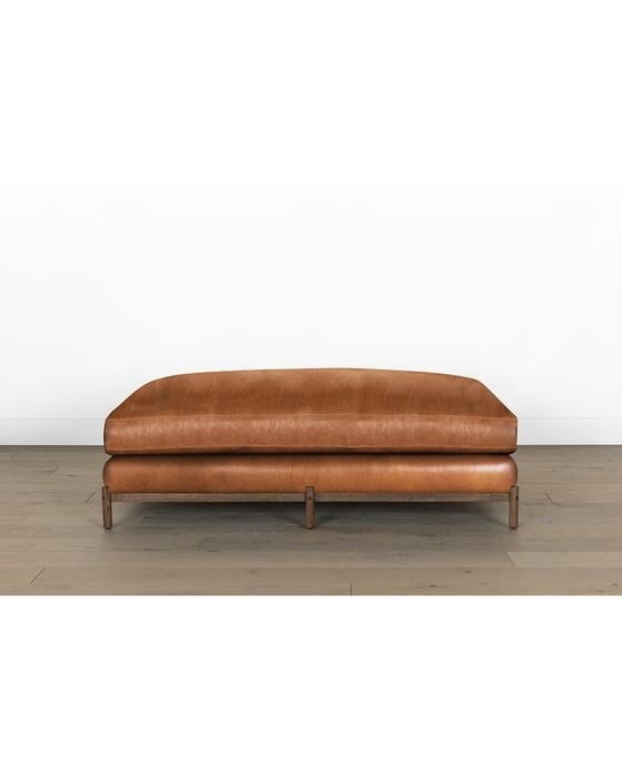 Morrison Wood Base Large Ottoman - Image 0