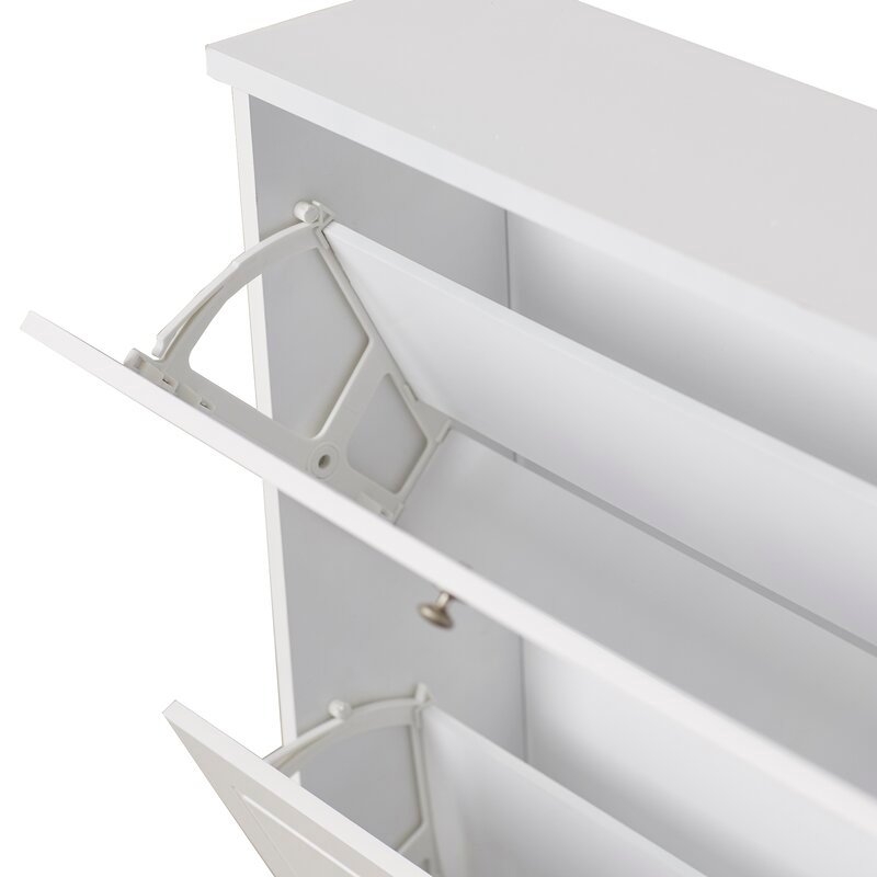 Two Row 10 Pair Shoe Storage Cabinet - Image 2