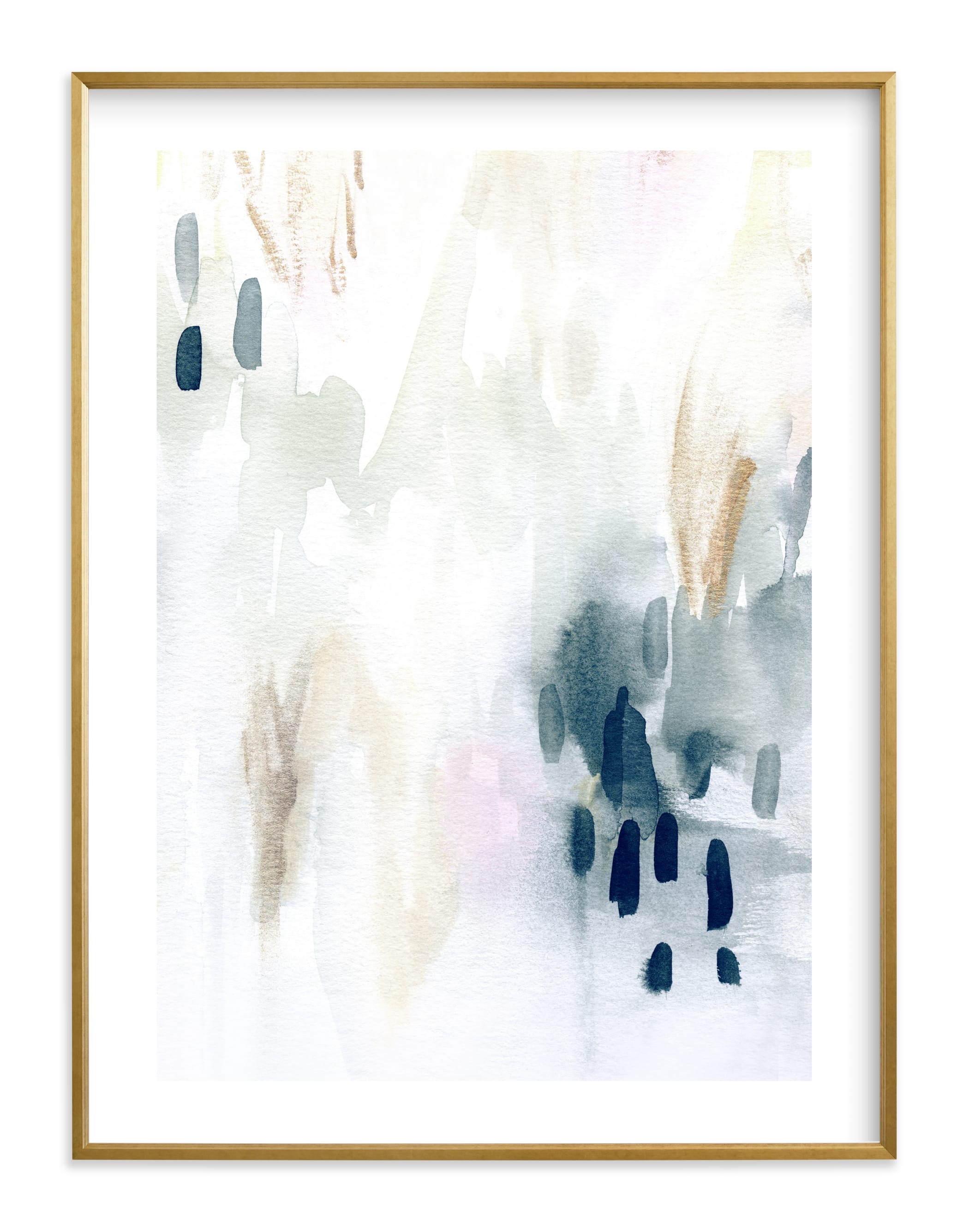 Ever Softly - 30"x40" - Art Print - 30" x 40" Standard Plexi & Materials White Border Color Theme: Charcoal Gilded wood frame .75" Art Print Frame Midnight - Image 0