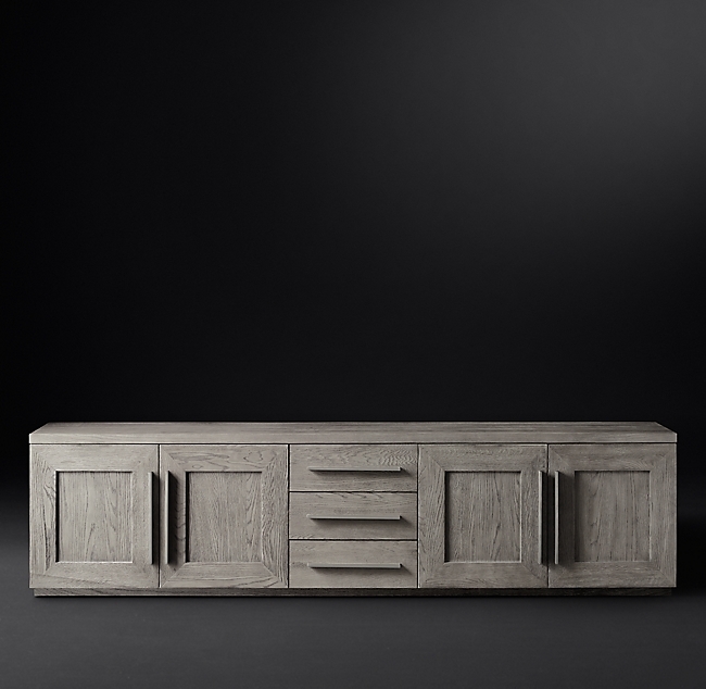 MACHINTO PANEL 4-DOOR MEDIA CONSOLE WITH DRAWERS - Image 0