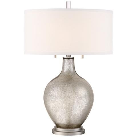 Possini Euro Louie 28 1/2" High Modern Luxe Mercury Glass Table Lamp - Image 0