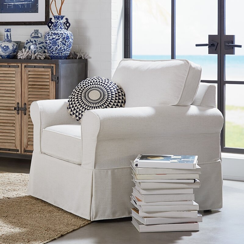 Melorse 21.5" Armchair / White - Image 1
