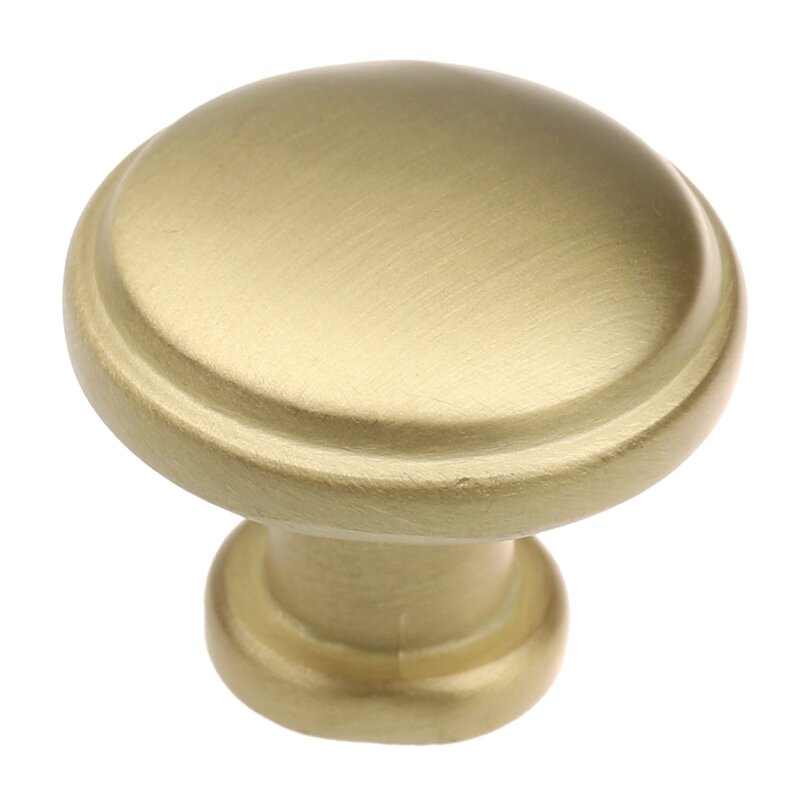 1 1/8" Diameter Mushroom Knob - Satin Gold - Image 0