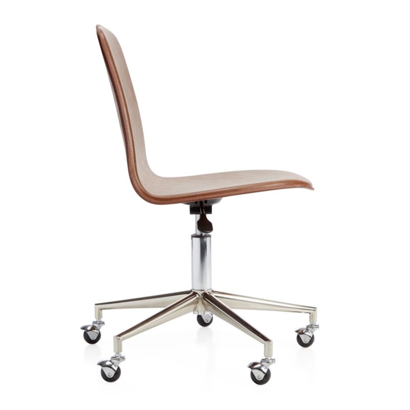 Kids Class Act Brown and Silver Desk Chair - Image 3