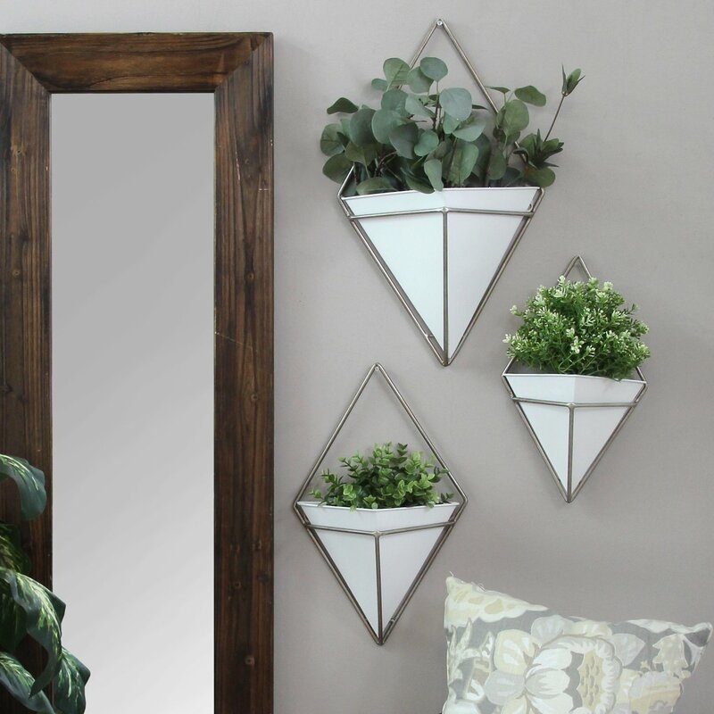 Cordero 3-Piece Metal Wall Planter Set - Image 0