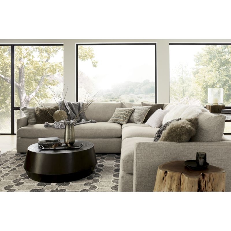 Lounge Deep 3-Piece Sectional Sofa - Taft Cement- Purchase now and we'll ship when it's available. Estimated in early March. - Image 1