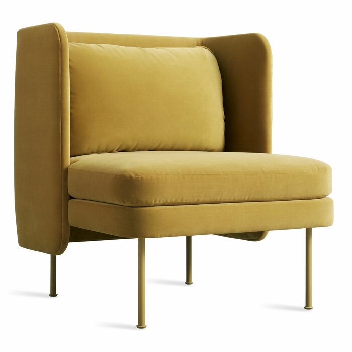 Bloke Velvet Lounge Chair - Image 1