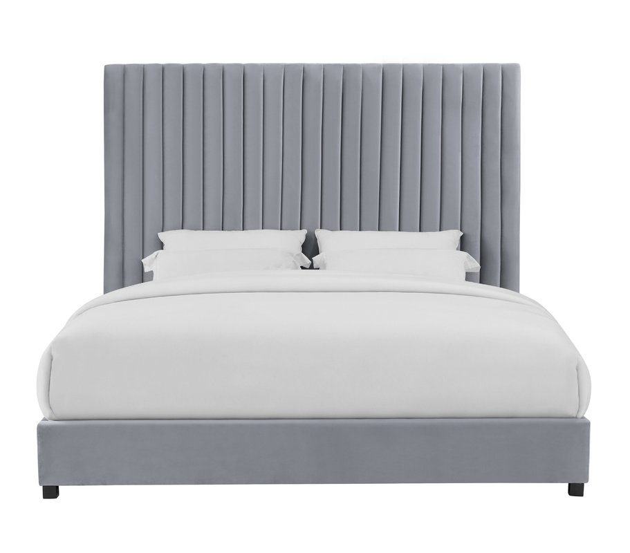 Abid Upholstered Platform Bed, Queen - Image 1