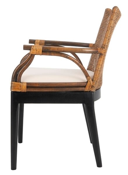 Gianni Arm Chair - Brown/White - Arlo Home - Image 5
