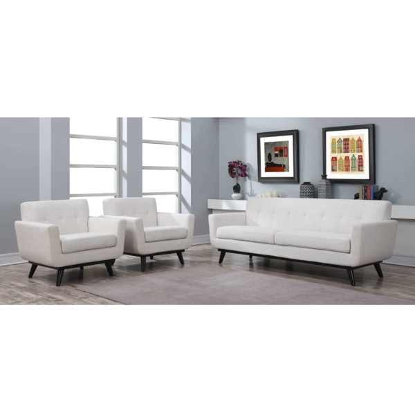 Sloane Beige Linen Sofa - Image 4