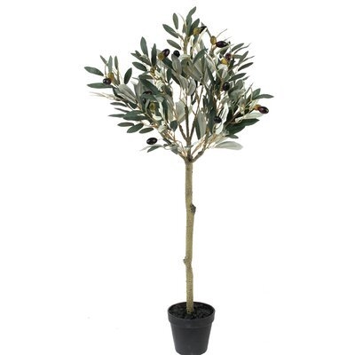 Leaf Topiary Olive Tree in Pot - Image 0