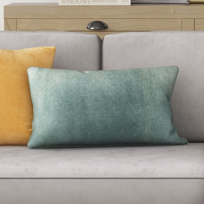 Edwards Velvet Lumbar Pillow - Image 2