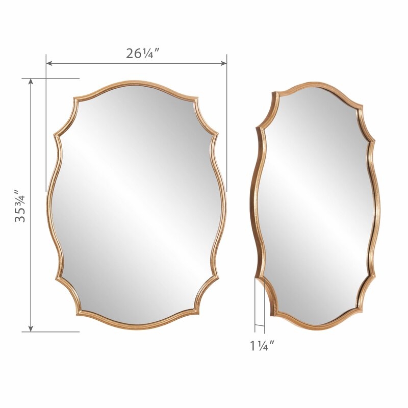 Rosabel Irregular Metal Wall Mirror - Image 3