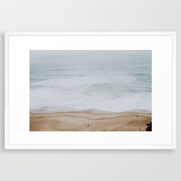 seashore iii / california Framed Art Print, 26"x38", Vector White - Image 0