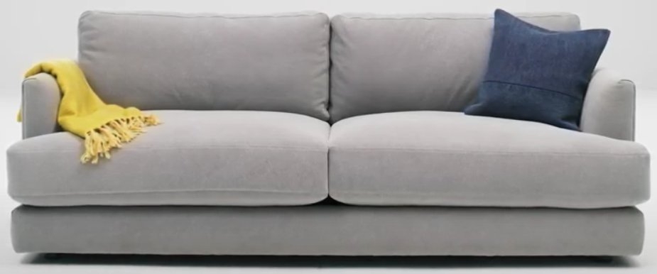 Haven Sofa - Performance Washed Canvas - Feather Gray - Image 0