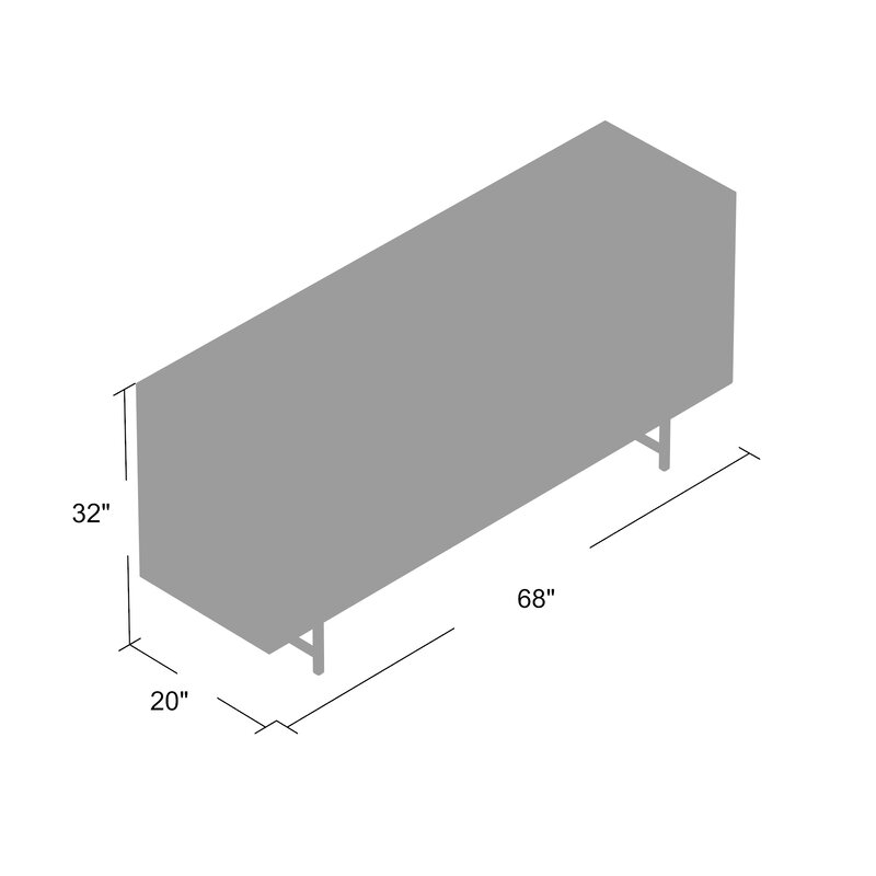 Dana 68'' Wide Buffet Table - Image 5