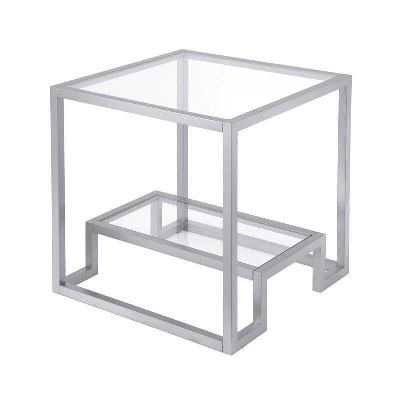 Imel Glass Top Frame End Table - Image 2