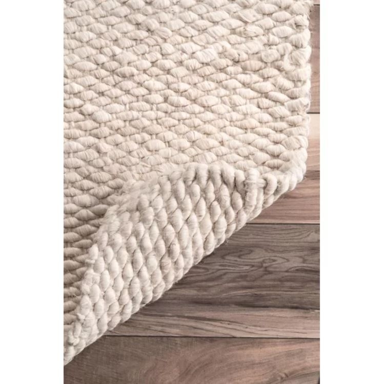 Beckett Hand-Woven Bleached Area Rug - Image 1