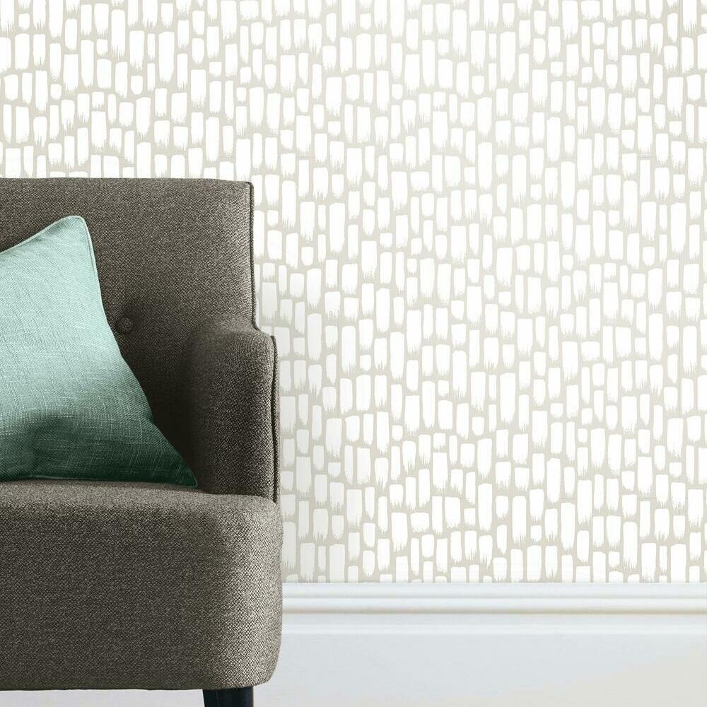 Sumi-E Peel & Stick Wallpaper, Taupe, 20" x 16' - Image 2