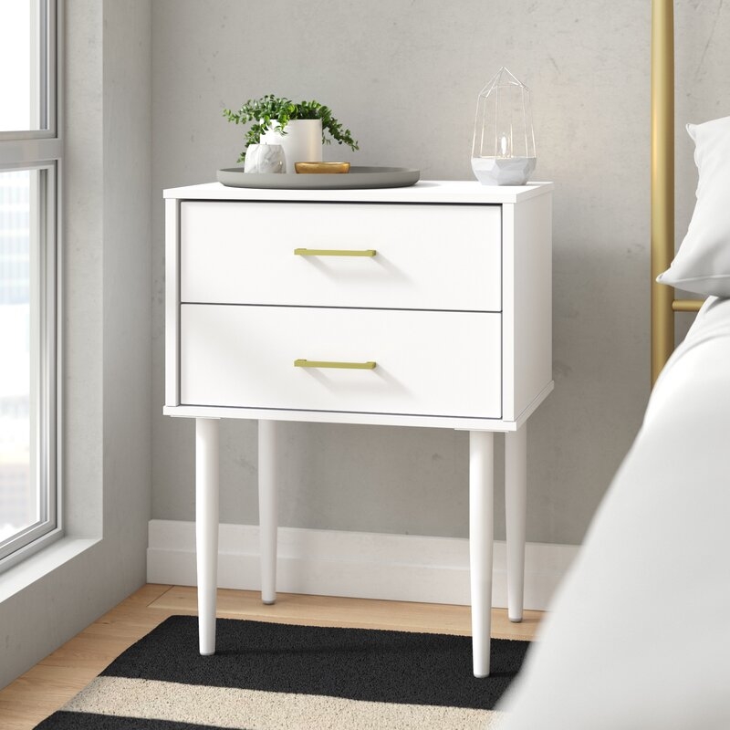 Winningham 2 Drawer End Table with Storage - Image 0