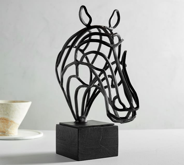 Decorative Ironwork Horse Head Object - Image 0