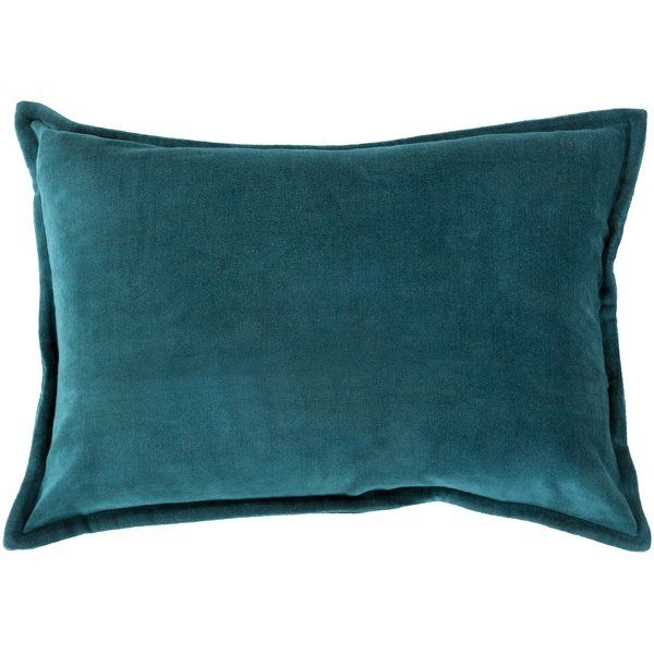 Captain Velvet Lumbar Pillow Cover_Teal - Image 0
