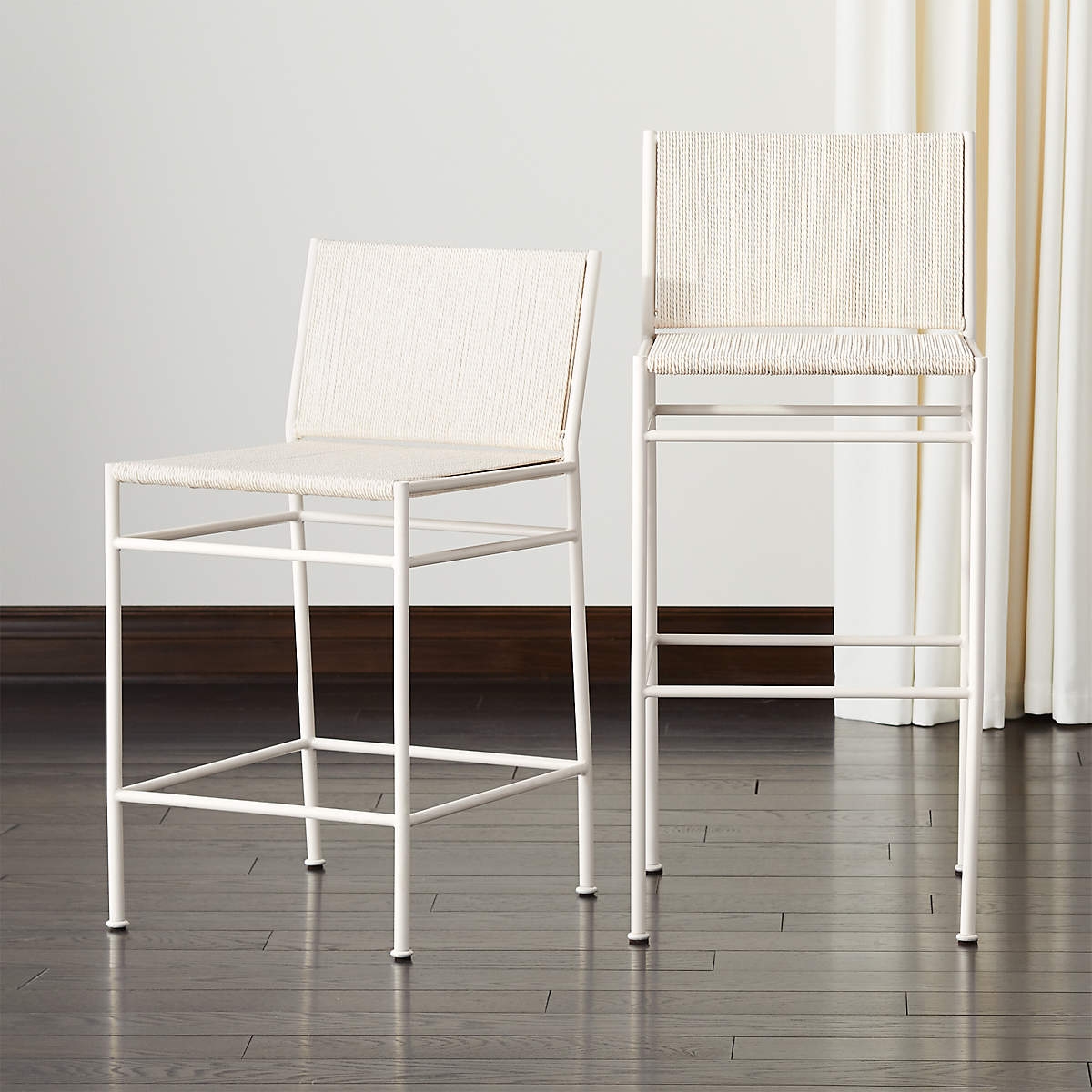 Bounce Ivory Woven Counter Stool - Image 0