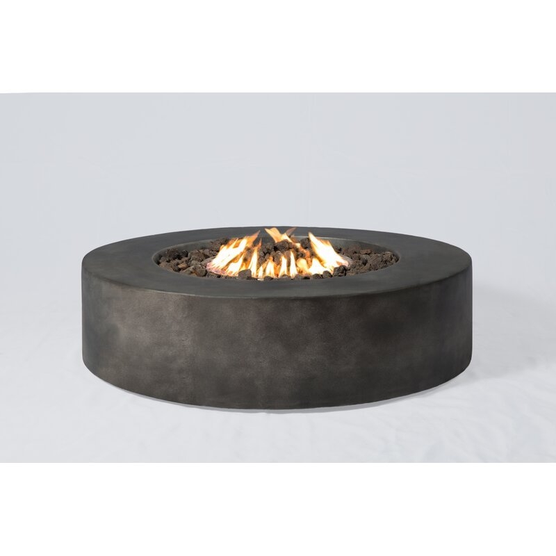 Grice Concrete Propane Gas Fire Pit Table - Image 2