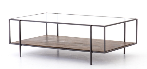 ASHER COFFEE TABLE, BROWN - Image 0