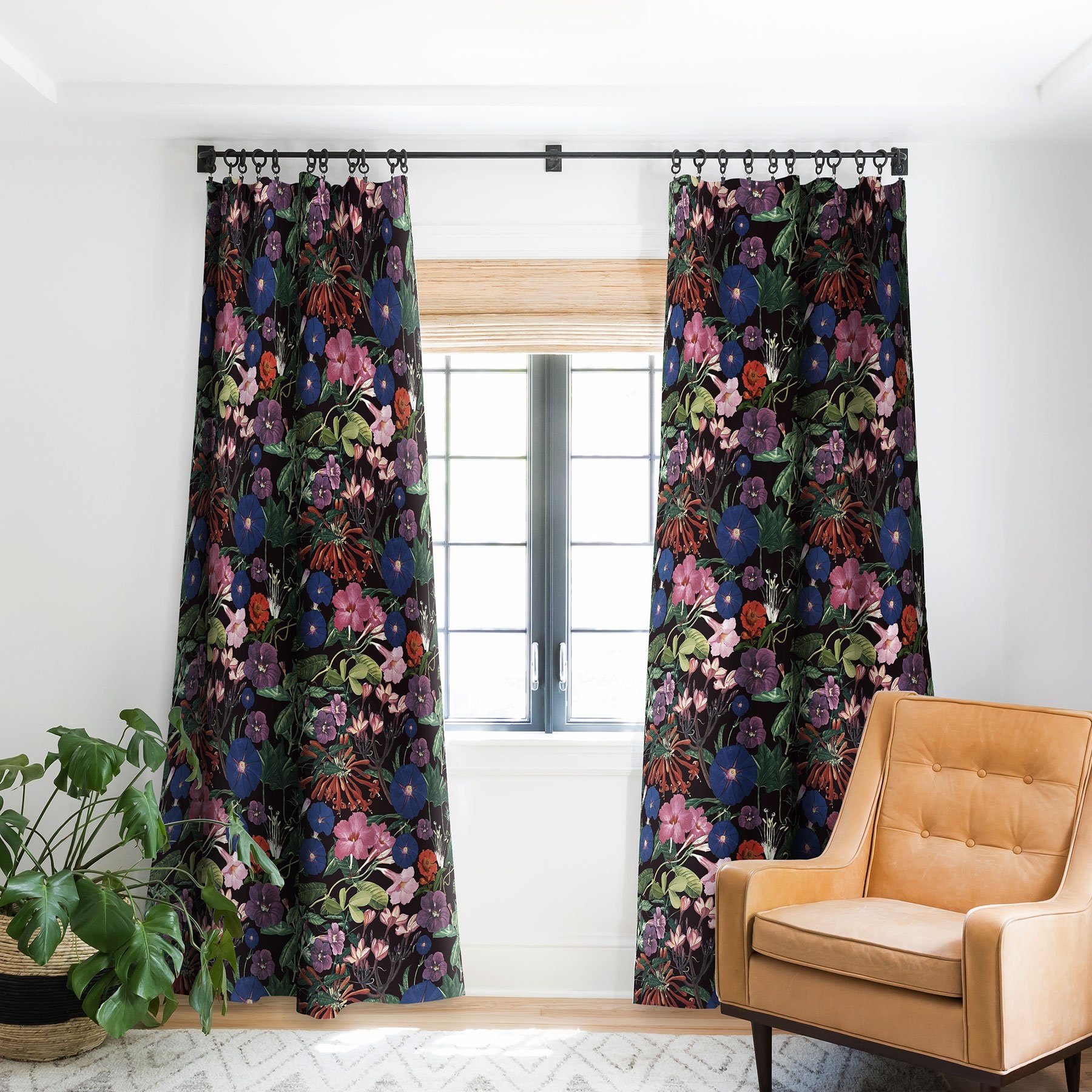 Floral Sympohny  Blackout Window Curtain - Image 1